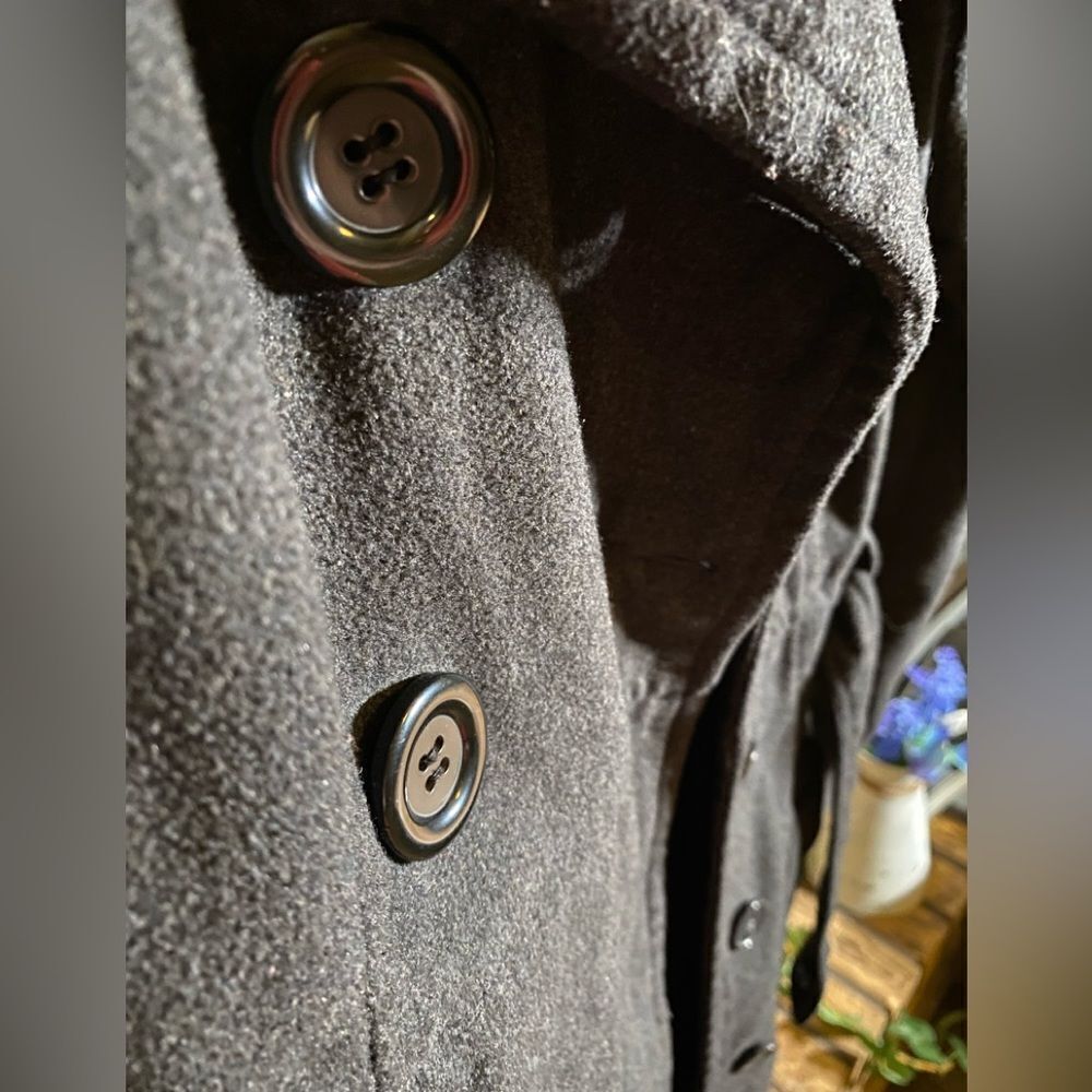 Long grey pea coat - Picture 2 of 8